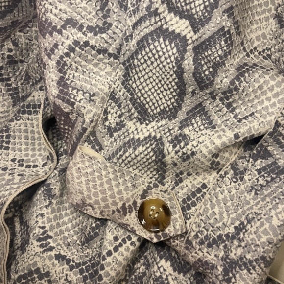 Few Moda Python Pattern Coat Duster Knee Length Size S - Picture 5 of 7